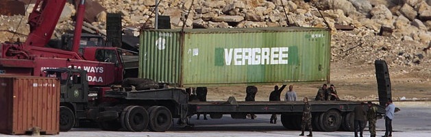 Weapons cargo in tripoli port