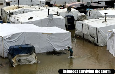 Mideast Lebanon Syria Refugee Winter
